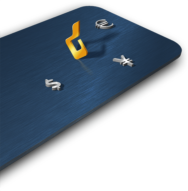 Gold Founder icon on a blue slab